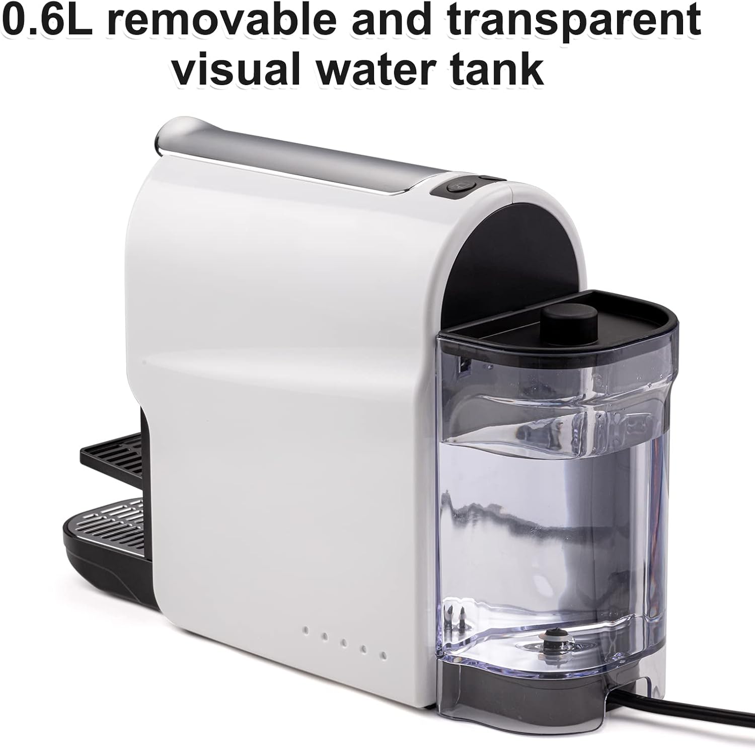 Beanglass Espresso Pod Machine - High Pressure 20 Bar Coffee Maker | 22oz Water Tank & Adjustable Tray