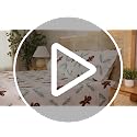 Christmas Flannel Bed Sheet Set Queen Size Gingerbread Pattern - Extra Soft Cotton