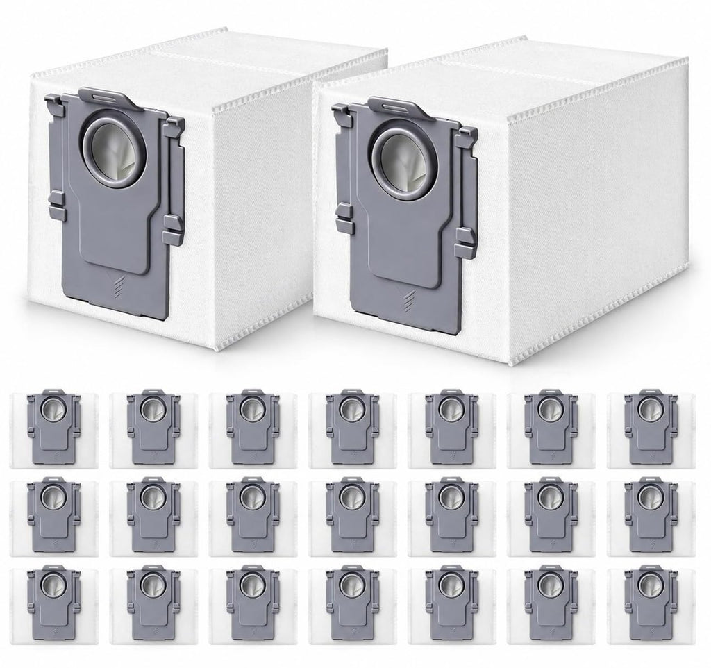 24 Pack Qrevo Dust Bags Replacement for Roborock QV 35A/Qrevo S5V/QV35S/Saros 10/10R/Z70/Qrevo/Q Revo/S/Qrevo Pro/Plus/MaxV/Master/Curv/Edge/S5X/Qrevo Edge S5A/S8 MaxV/S8 Max Ultra Robot Vacuum