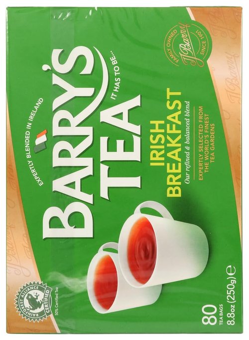 Barry's Tea Irish Breakfast Tea - Bold Flavor, 80 Count Box | Perfect for Morning Boost