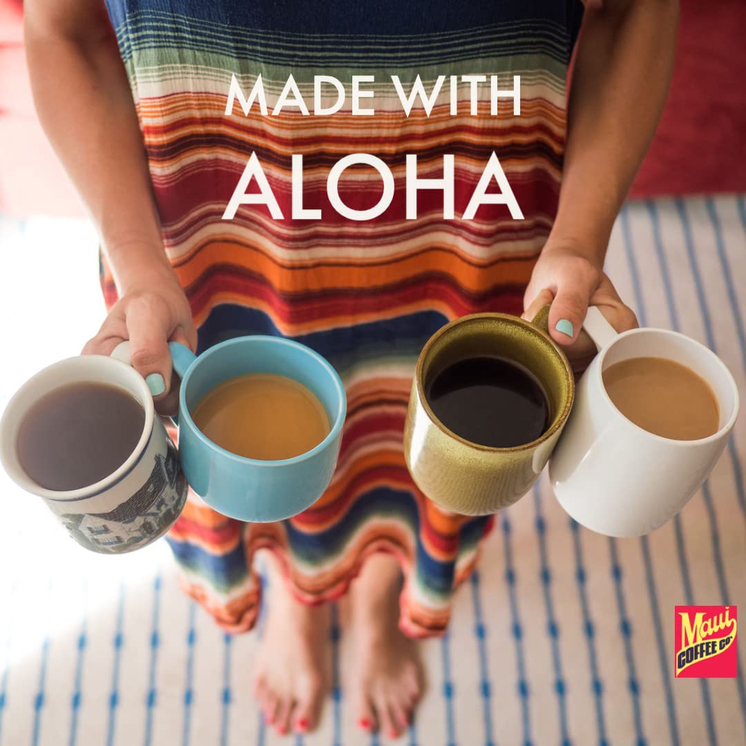 Maui Coffee Company 100% Hawaiian Coffee, Whole Bean, Dark Roast, Grown and Roasted in Hawaii, 7 oz