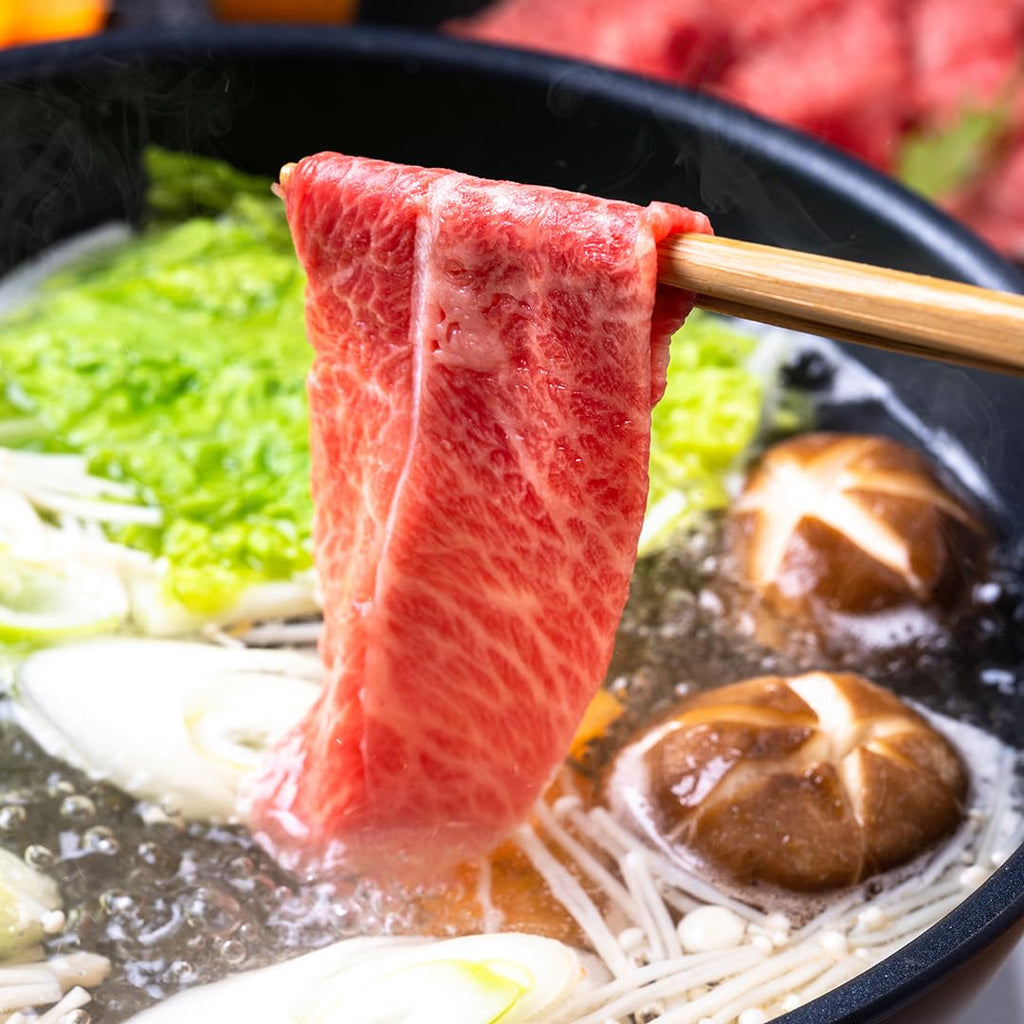 TIKUSAN Japanese Cast Iron Hot Pot Sukiyaki Nabe Pan Made in Japan (9.4" (24cm))