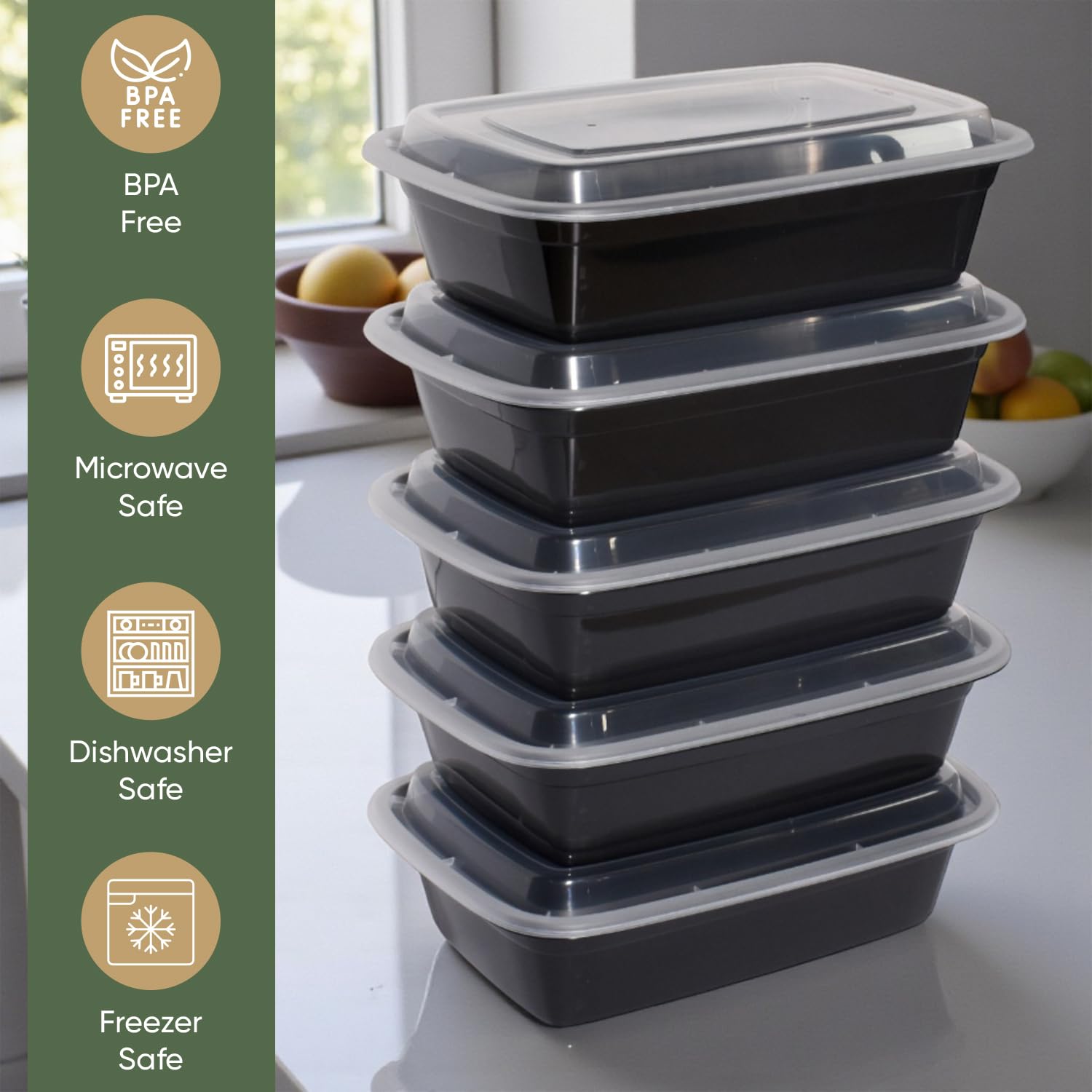 28 oz 150 Pack Meal Prep Containers BPA Free Leakproof Stackable Food Storage Containers with Lids, Microwave & Dishwasher Freezer Safe Reusable To Go Containers Bento Box Style Take Out Clear Plastic