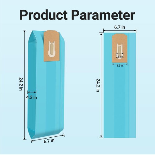 18 Pack PETOX PK80009 Disposable Vacuum Bags for Oreck Commercial XL Upright Filtration Bags, Compatible with Oreck XL Models without Bag Docks XL2000, XL8000, XL9000 and Commercial Series, Blue