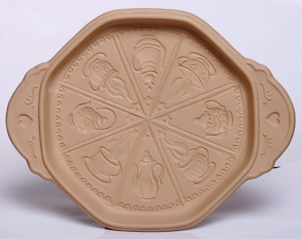 Brown Bag Design Tea Time Shortbread Cookie Pan, 11-3/4-Inch by 9-1/4-Inch
