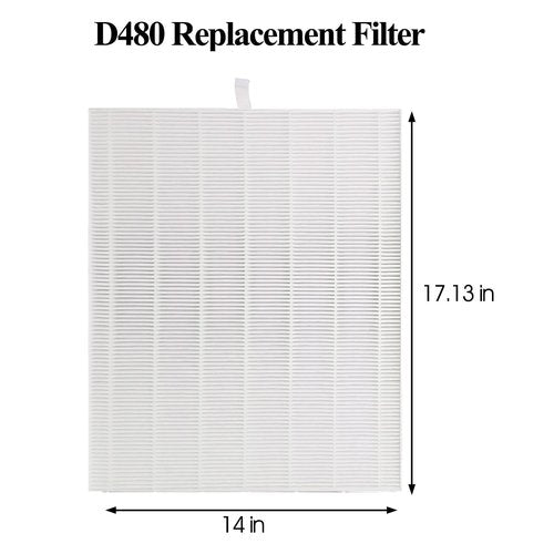 3 Pack D480 Replacement Filter Compatible with Winix D480 Air Cleaner Purifier, True HEPA D4 Filter, Part Number 1712-0100-00, F ilter D4