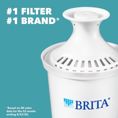 Brita Water Pitcher | Filter Bundle for Pure, Great-Tasting Water - 10-Cup Capacity