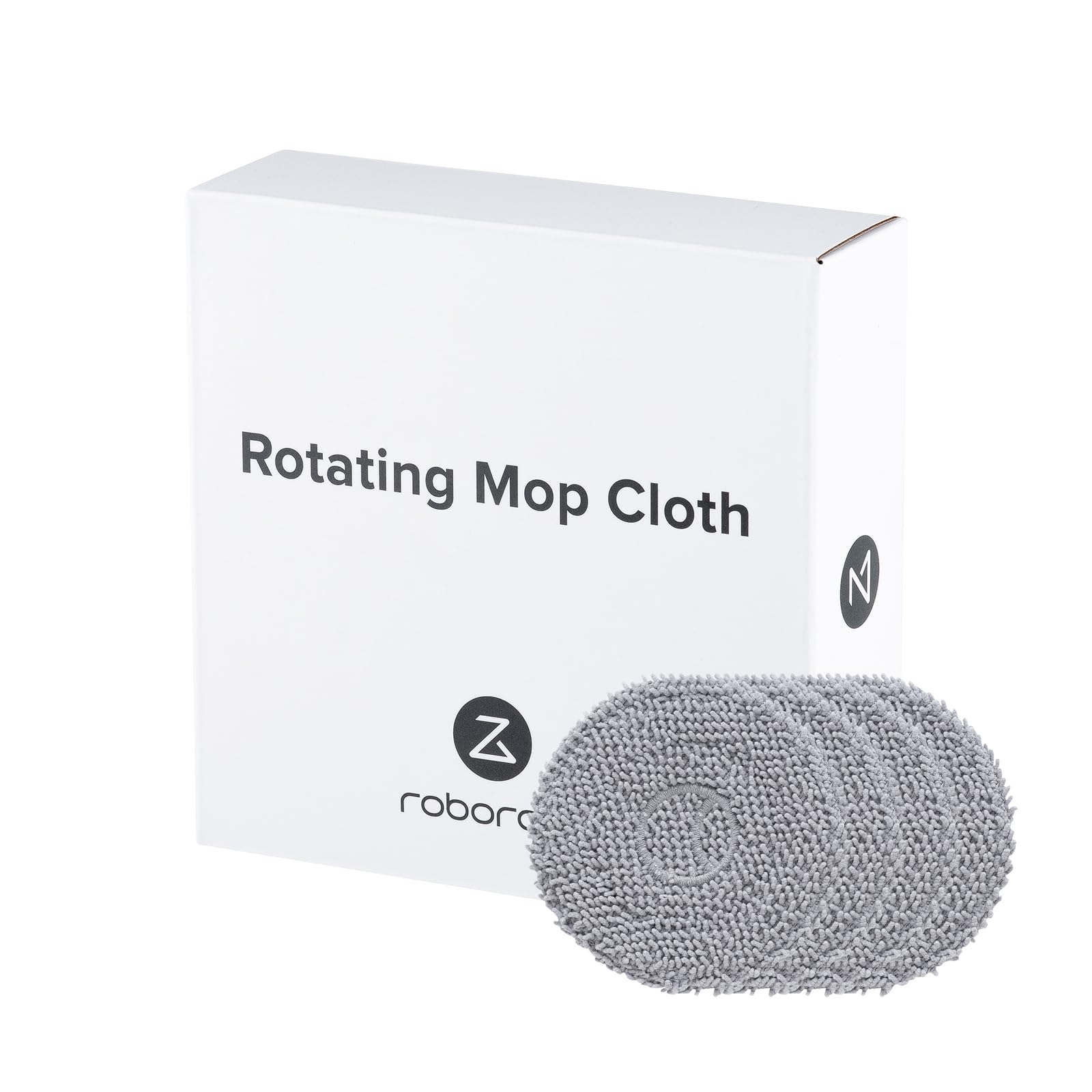 roborock 4 Pack Microfiber Mop Cloths Qrevo Curv, Qrevo Curv S5X, Qrevo Edge Robot Vacuum, Mop Pad Replacement Accessories