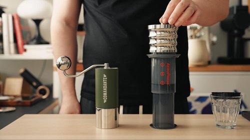 CafeSing COD Ball-Grip and Container, All Stainless Steel, Fits Comandante C40 MK3 MK4 C60 Hand Grinder