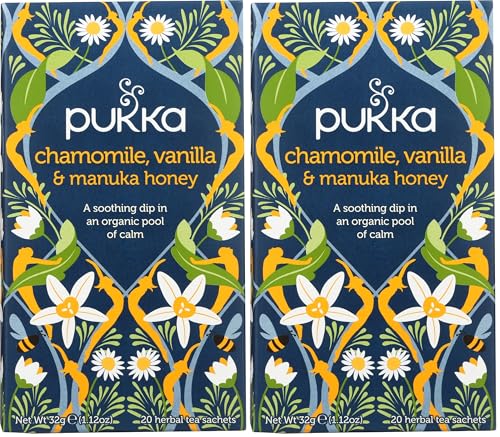 Pukka Chamomile, Vanilla & Manuka Honey Herbal Tea - 40 Bags