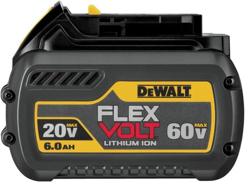 DEWALT FLEXVOLT 20V/60V MAX Lithium Ion Battery - High Capacity 6.0Ah for Extended Power