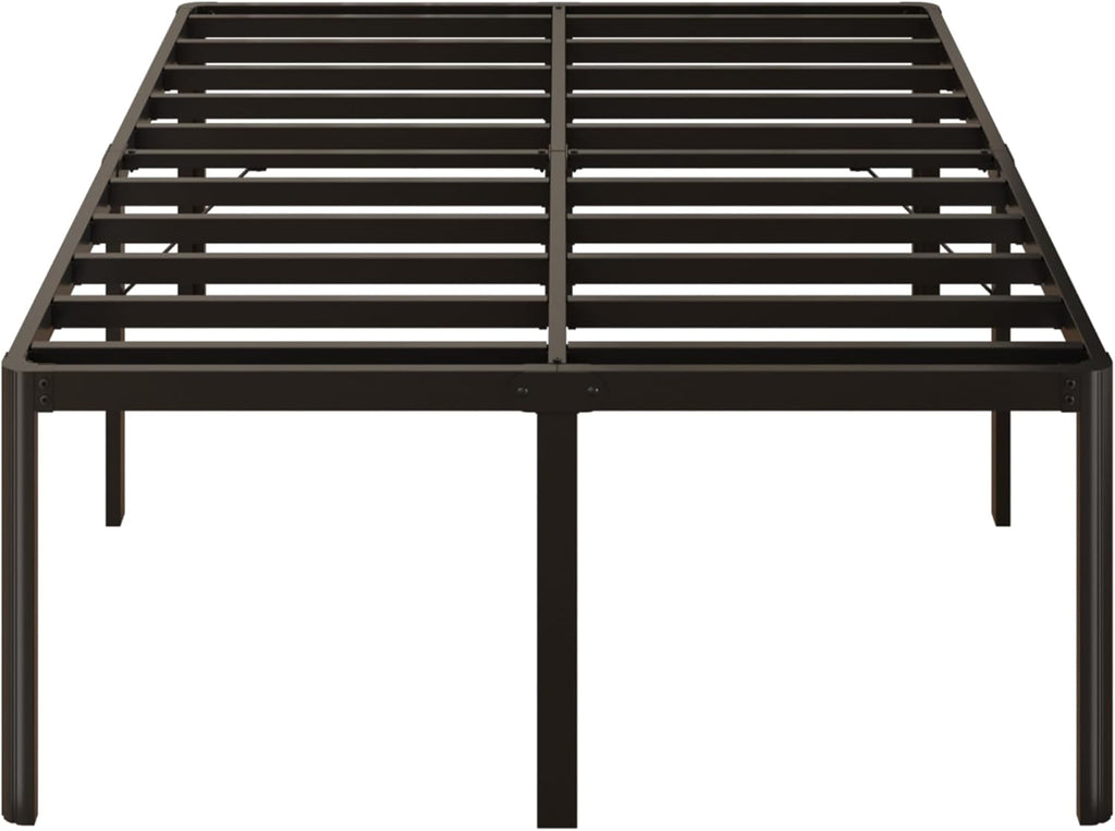 Yicensen Queen Bed Frame - 22 Inch Heavy Duty Metal Platform | Rounded Corners, No Box Spring Needed, Black
