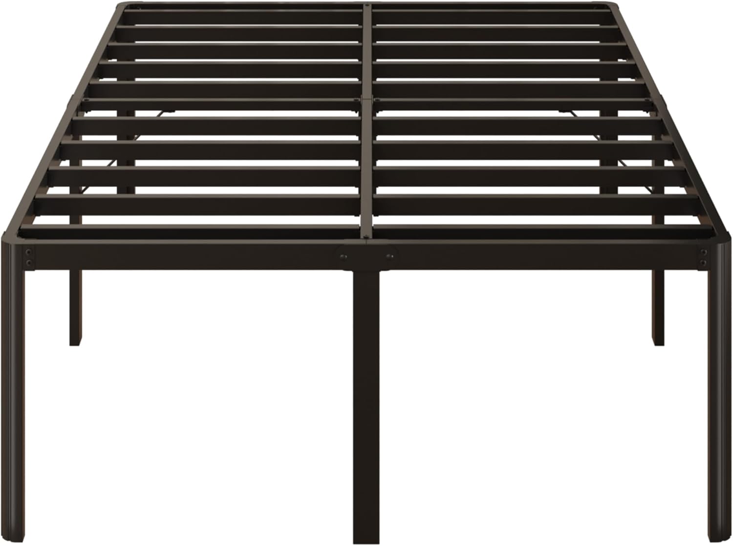 Yicensen Queen Bed Frame - 22 Inch Heavy Duty Metal Platform | Rounded Corners, No Box Spring Needed, Black