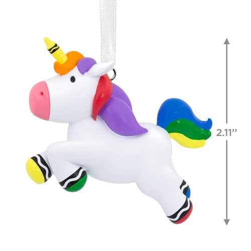 Hallmark Crayola Unicorn Resin Christmas Ornament