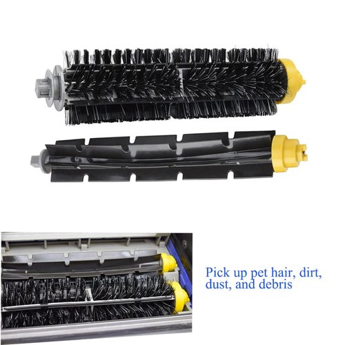 MZY LLC Replacement Parts for iRobot Roomba 600 Series 692 694 690 680 660 665 651 650 614 595 Vacuum Cleaner, Includ Bristle Brush, Flexible Beater Brush, Filter, Side Brush, Screw and Cleaning Tool