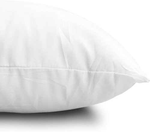 EDOW Throw Pillow Inserts - Set of 4 Lightweight Down Alternative Polyester Cushions | White, 18x18 Inches