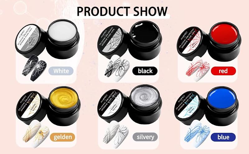 AOBOO Spider Gel for Nails - High Elasticity Line Drawing Nail Art Polish