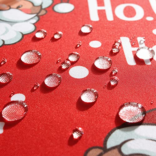 Christmas Holiday Rectangular Tablecloth 60 x 84 Inches Santa Print Spill-Proof