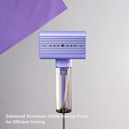 G10 Portable Clothes Steamer - Handheld Mini Iron for Travel & Home, 1200W, 0.9 lbs, Violet