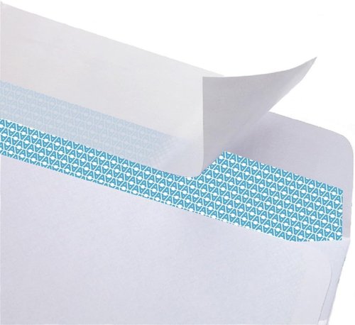 Aimoh Security Self-Seal Envelopes - 100 Count | No Window, EnveGuard, 4⅛ x 9½", White, 24 LB