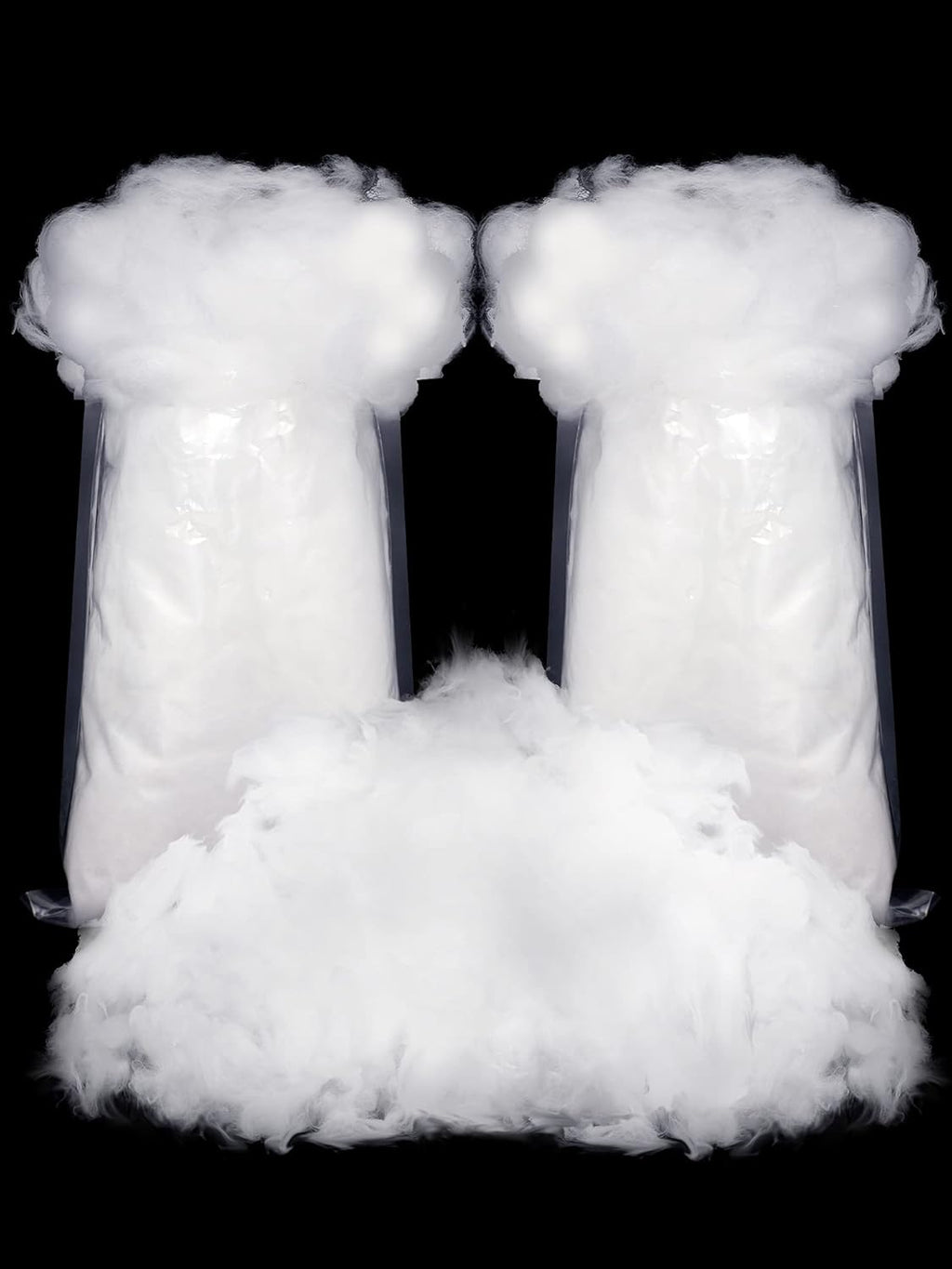 Riakrum Fake Snow Decor - Fluffy Artificial Snow Cotton for Winter Mantle | 120g Indoor Decoration