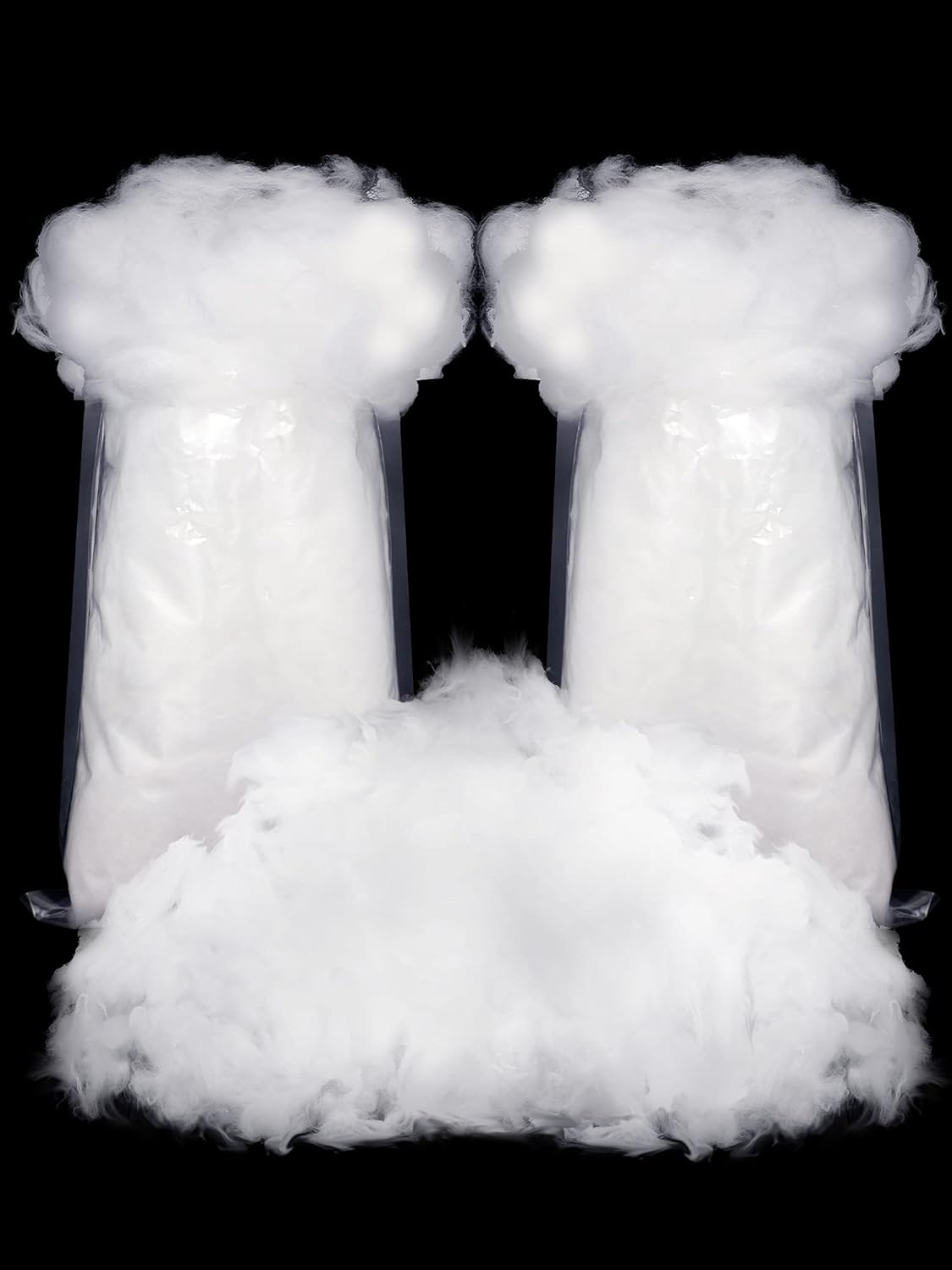 Riakrum Fake Snow Decor - Fluffy Artificial Snow Cotton for Winter Mantle | 120g Indoor Decoration