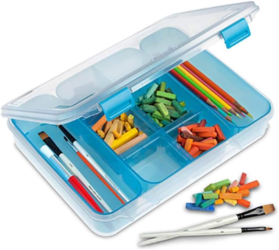 Sterilite Divided Case - Versatile Storage Solution for Organizing Crafts & Supplies | Multicolor