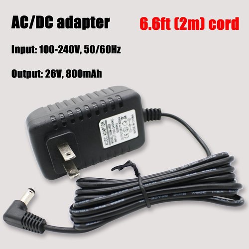 26V Charger Replacement for TINECO Vacuum Cordless Vacuum Cleaner Adapter for A10 A11 S3 Hero Master iFLOOR S3 Series YLS0241A-T260060 YLS0241A-T260080 Power Supply Cord 6.6FT