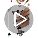 3D Poker Nail Stickers Self-Adhesive Hearts & Diamonds Nail Art Set