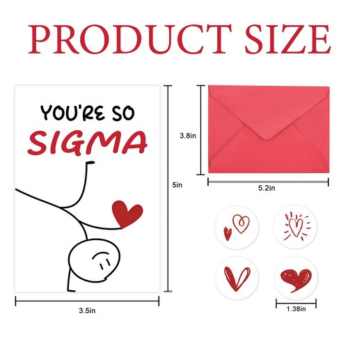 Gevinna 36 Pack Skibidi Valentine’s Day Cards for Kids, Funny Rizz Bussin Sigma Meme Cards, Cool Trendy Classroom Exchange Valentines for Boys and Girls, for School Parties, Kids Valentine Handouts