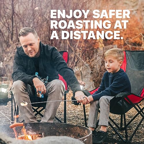 Grill Guru 5-Pack Long Stainless Steel S'mores & Hot Dog Roasting Forks - Camping & Fire Pit Accessories