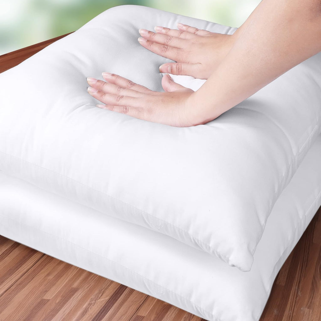 Utopia Bedding 16x16 Pillow Inserts - Set of 2 White Decorative Throw Pillows for Sofa & Couch - Soft & Fluffy Cushions