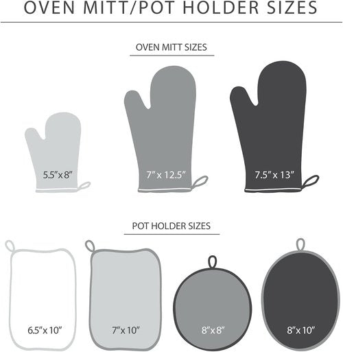 KitchenAid Ribbed Soft Silicone Oven Mitts - 2-Pack Set, 7.5"x13", Charcoal Grey for Ultimate Heat Protection