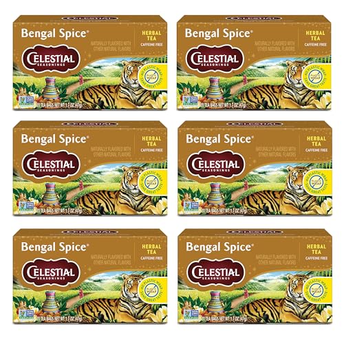 Celestial Seasonings Bengal Spice Herbal Tea, Caffeine Free, 120 Tea Bags