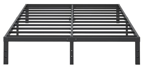 Cieemine 10 Inch King Size Bed Frame, Platform Metal Bed Frame King Heavy Duty Steel Slat Mattress Foundation, No Box Spring Needed, Easy Assembly, Noise-Free, Black
