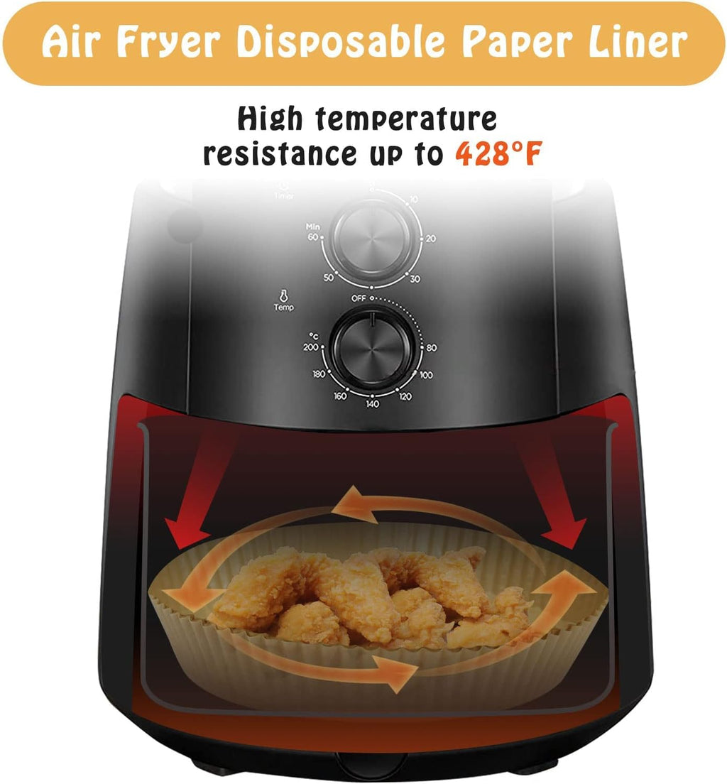 SIUDANGKA Air Fryer Liners - 200 Pcs Disposable Parchment Paper Sheets for Ninja AF101 & AF150 XL