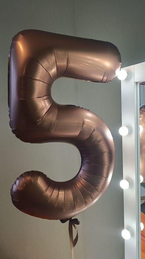 Coffee Brown Number 8 Balloon by [Brand Name] - 40 Inch Chocolate Birthday Decoration for Boys & Girls