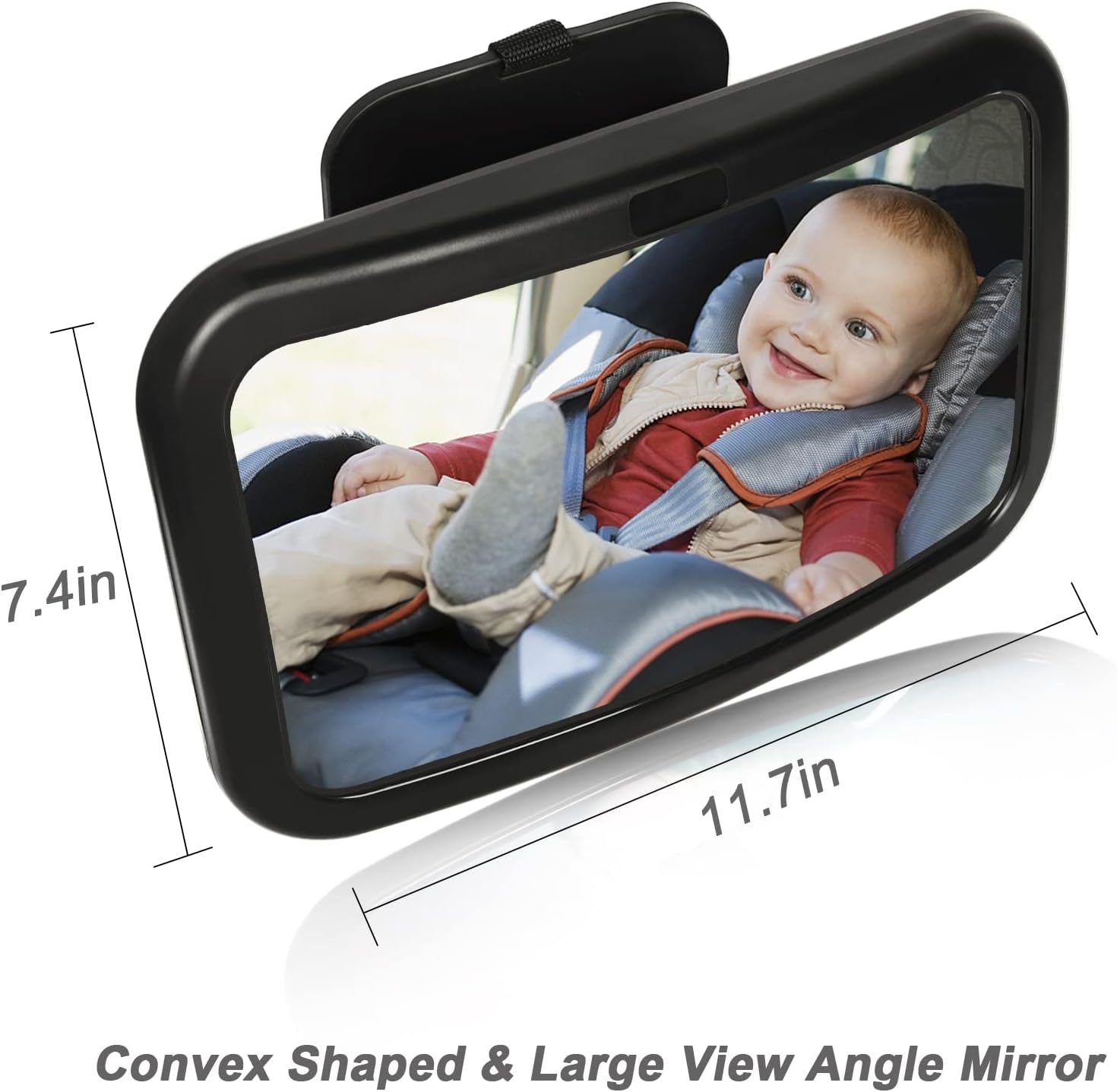 Mluchee Baby Car Mirror - Rear Facing Infant Seat Mirror with Crystal Clear View | Shatterproof & Crash Tested