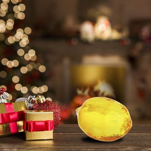JOONOR Crystal Lemon Figurine - Elegant Glass Paperweight for Home & Office Decor | Perfect Gift for Any Occasion