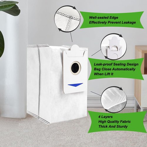 Dust Bags for Ecovacs T30s/T30S AI/T30S Pro/T30S Care/X2 OMNI Complete/X2 Omni/DEX86/X5 PRO Omni Ecovacs Dust Bag T30s Ecovacs T30s Dust Bag