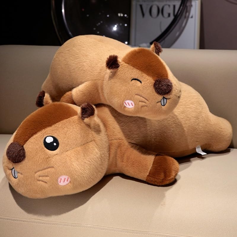 30 Inch Groundhog Plush Pillow - Soft Detachable Long Body Stuffed Animal for Kids & Adults