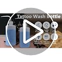 500ml Tattoo Wash Bottle Set - 2 Pack Squeeze Bottles, White