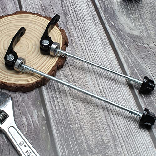 1Pair Quick Release Bicycle Hubs Bike Wheel Hub Front and Rear Skewers Clip Kit for Mountain Bike