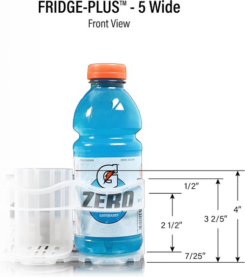 Fridge-Plus Soda Can Organizer - Efficient Drink Dispenser for Refrigerator Storage | Pack of 1
