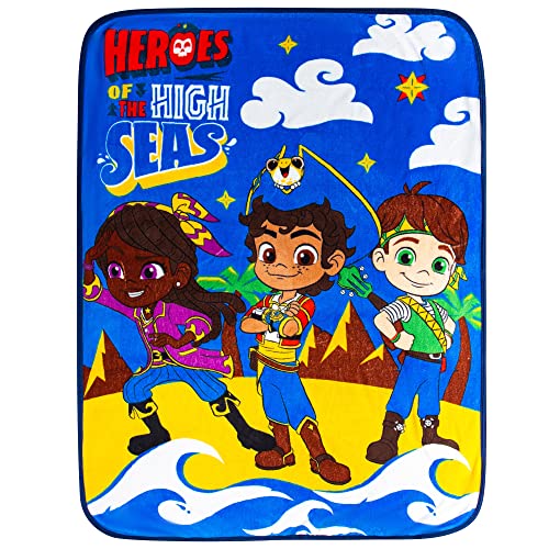 Franco Kids Santiago of The Seas Micro Raschel Throw Blanket 46x60 Inches
