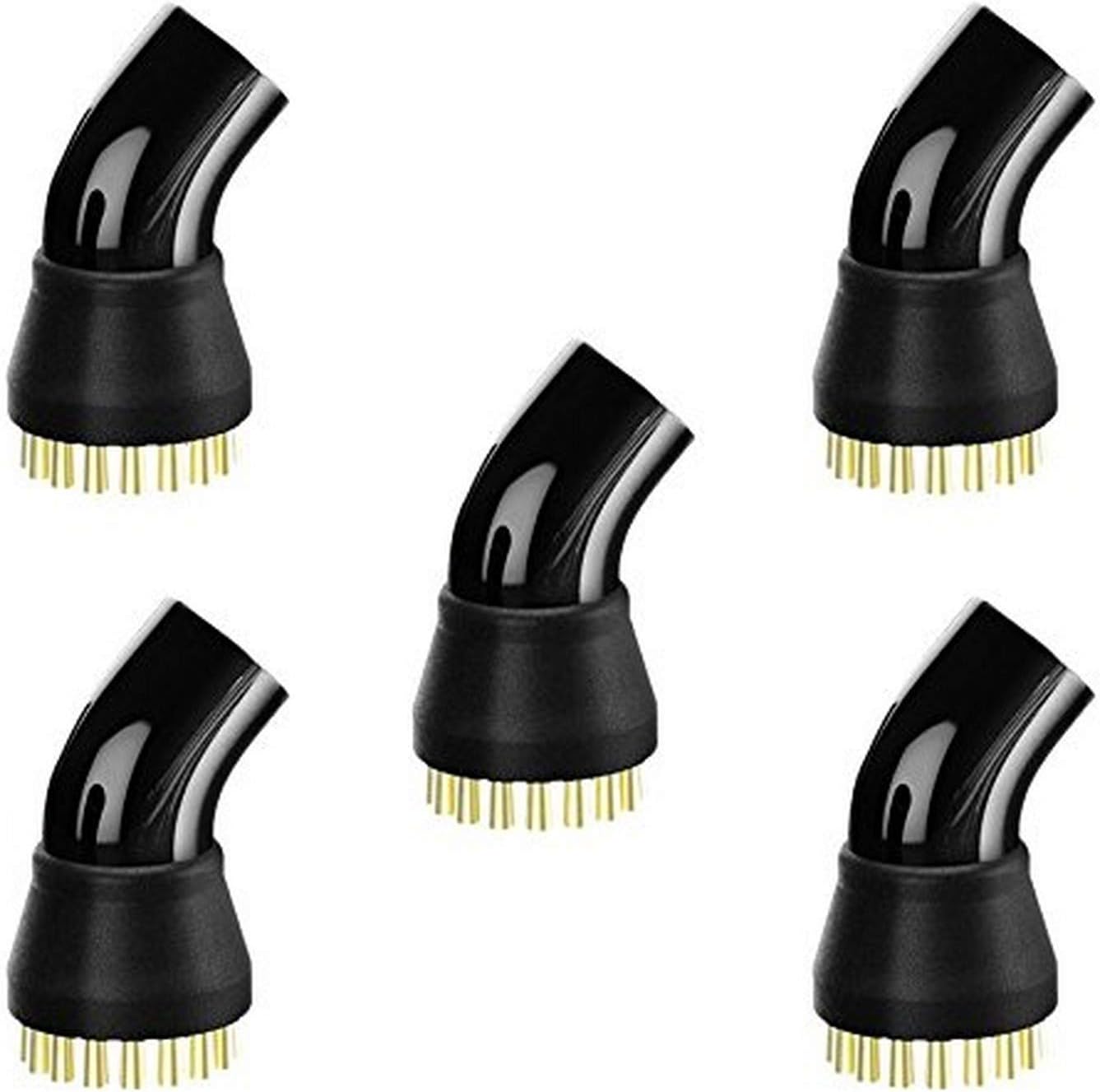 McCulloch Brass Brush Set - 5 Pack for Tough Stain Scrubbing on Grills, Ovens, and Metal Surfaces