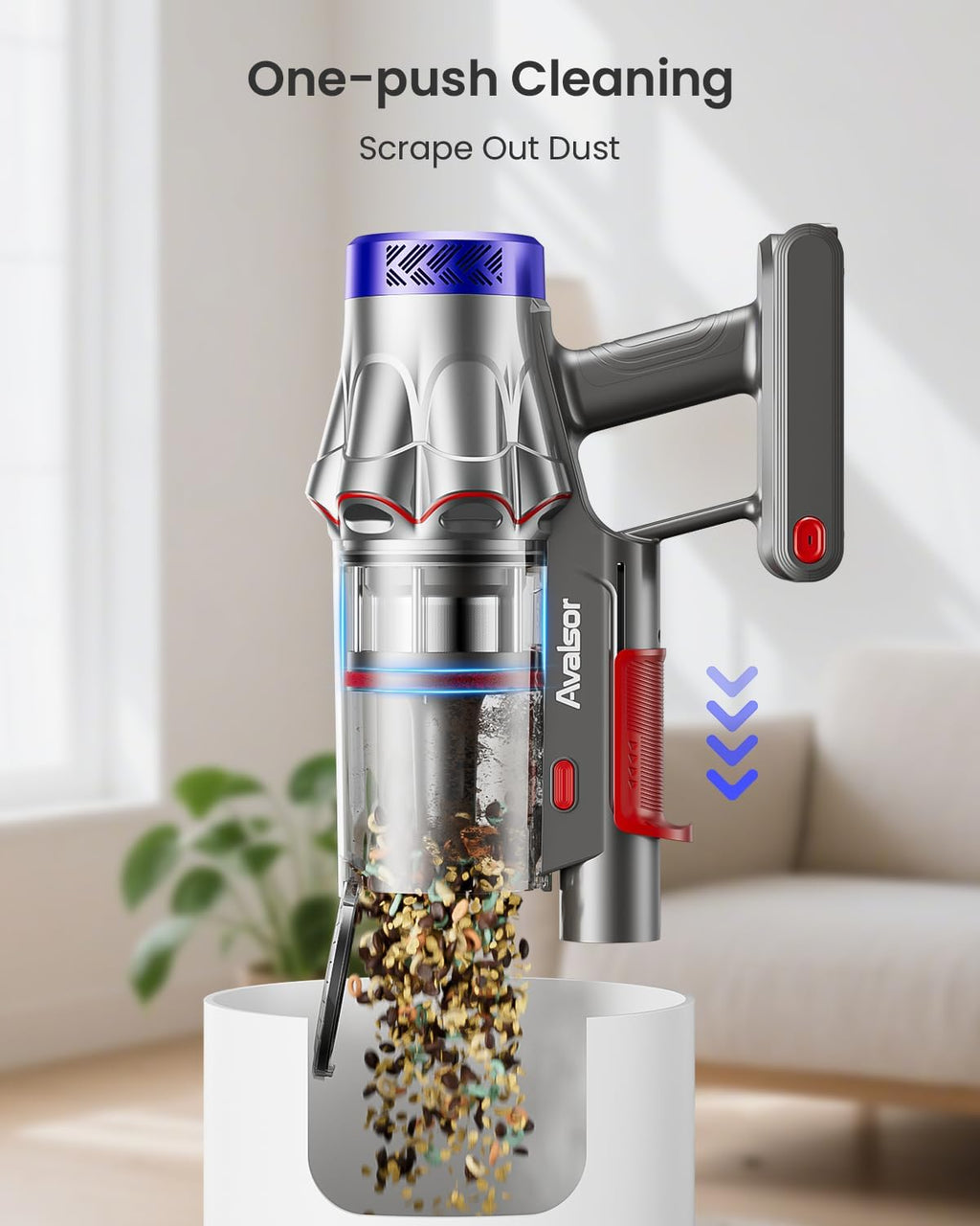 Skiennix Cordless Vacuum Cleaner - 55KPa Powerful Suction | 70-Minute Runtime for Home & Pet Hair