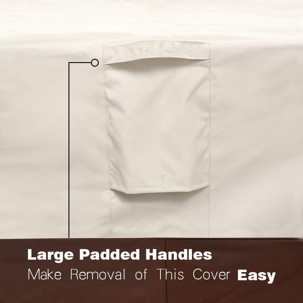 Vailge Adirondack Chair Cover - Heavy Duty Waterproof Protection | Beige & Brown, 1 Pack