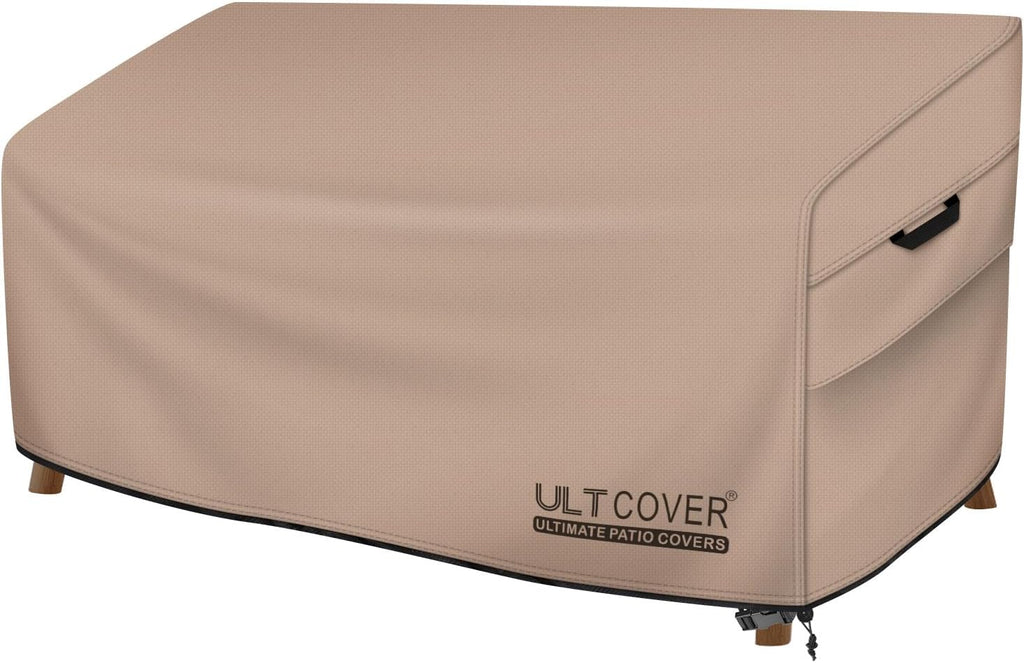 ULTCOVER Waterproof Outdoor Sofa Cover - 60W x 35D x 35H Inch for 2-Seater Loveseat Protection
