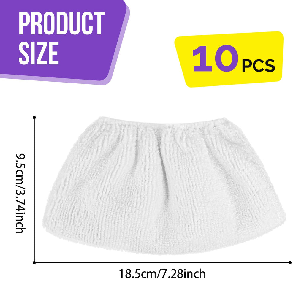 Microfiber Cloths for Handheld Steam Cleaner, Compatible with Bissell Steam Shot, Comforday, PurSteam, Wagner Spraytech, Washable and Reusable, Perfect Steam Cleaner Accessories (10)